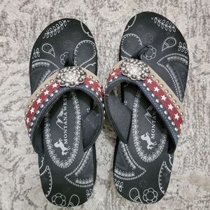 Antique Colored Flip Flops